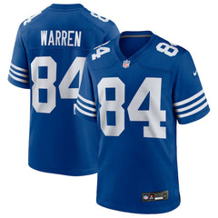 Tyler Warren Indianapolis Colts Alternate Game Jersey Royal | Nike for Sale