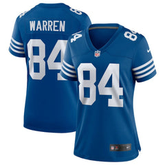 Tyler Warren Indianapolis Colts Women's Alternate Game Jersey Royal | Nike for Sale
