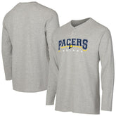 Indiana Pacers Concepts Sport Hawthorn Thermal Knit Long Sleeve Henley T-Shirt Gray - NBA