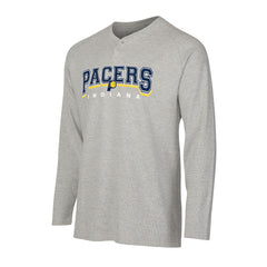 Indiana Pacers Concepts Sport Hawthorn Thermal Knit Long Sleeve Henley T-Shirt Gray - NBA