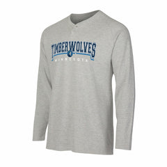 Minnesota Timberwolves Concepts Sport Hawthorn Thermal Knit Long Sleeve Henley T-Shirt Gray - NBA