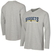 Denver Nuggets Concepts Sport Hawthorn Thermal Knit Long Sleeve Henley T-Shirt Gray - NBA