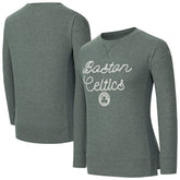 Boston Celtics Concepts Sport Women's Rigor Long Sleeve Jersey T-Shirt Hunter Green - NBA
