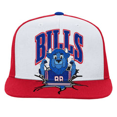 Buffalo Bills Youth Team Mascot Snapback Hat White | Mitchell & Ness