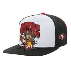 San Francisco 49ers Youth Team Mascot Snapback Hat White | Mitchell & Ness