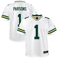 Micah Parsons Green Bay Packers Youth White Game Jersey White | Nike for Sale