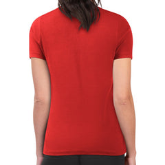 Chicago Blackhawks G-III 4Her by Carl Banks Women's Super-Slim Lightweight Pinstripe Circle Graphic T-Shirt - Red - NHL