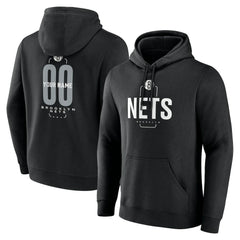 Brooklyn Nets Center Court Name & Number Custom Hoodie Black - NBA