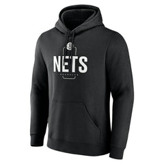 Brooklyn Nets Center Court Name & Number Custom Hoodie Black - NBA