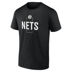 Brooklyn Nets Center Court Name & Number Custom T-Shirt Black - NBA