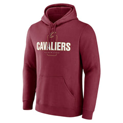 Cleveland Cavaliers Center Court Name & Number Custom Hoodie Wine - NBA