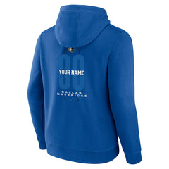 Dallas Mavericks Center Court Name & Number Custom Hoodie Blue - NBA