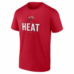 Miami Heat Center Court Name & Number Custom T-Shirt Red - NBA