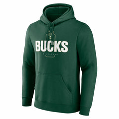 Milwaukee Bucks Center Court Name & Number Custom Hoodie Hunter Green - NBA
