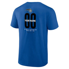 Orlando Magic Center Court Name & Number Custom T-Shirt Blue - NBA