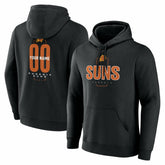Phoenix Suns Center Court Name & Number Custom Hoodie Black - NBA