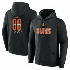 Phoenix Suns Center Court Name & Number Custom Hoodie Black - NBA