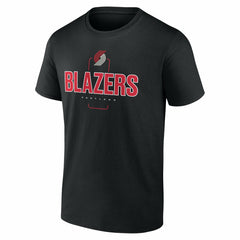 Portland Trail Blazers Center Court Name & Number Custom T-Shirt Black - NBA