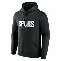 San Antonio Spurs Center Court Name & Number Custom Hoodie Black - NBA