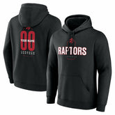 Toronto Raptors Center Court Name & Number Custom Hoodie Black - NBA