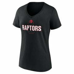 Toronto Raptors Women's Center Court Name & Number Custom V-Neck T-Shirt Black - NBA