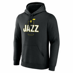 Utah Jazz Center Court Name & Number Custom Hoodie Black - NBA