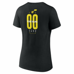 Utah Jazz Women's Center Court Name & Number Custom V-Neck T-Shirt Black - NBA