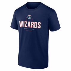 Washington Wizards Center Court Name & Number Custom T-Shirt Navy - NBA