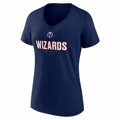 Washington Wizards Women's Center Court Name & Number Custom V-Neck T-Shirt Navy - NBA