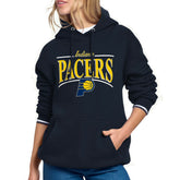 Indiana Pacers Starter Women's Arch Stripe Fleece Hoodie Navy - NBA