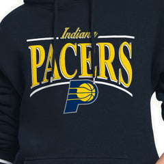 Indiana Pacers Starter Women's Arch Stripe Fleece Hoodie Navy - NBA