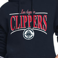 LA Clippers Starter Women's Arch Stripe Fleece Hoodie Navy - NBA