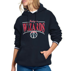 Washington Wizards Starter Women's Arch Stripe Fleece Hoodie Navy - NBA