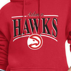 Atlanta Hawks Starter Women's Arch Stripe Fleece Hoodie Red - NBA