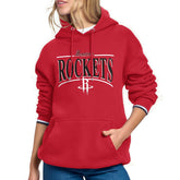 Houston Rockets Starter Women's Arch Stripe Fleece Hoodie Red - NBA