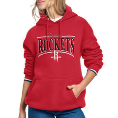 Houston Rockets Starter Women's Arch Stripe Fleece Hoodie Red - NBA