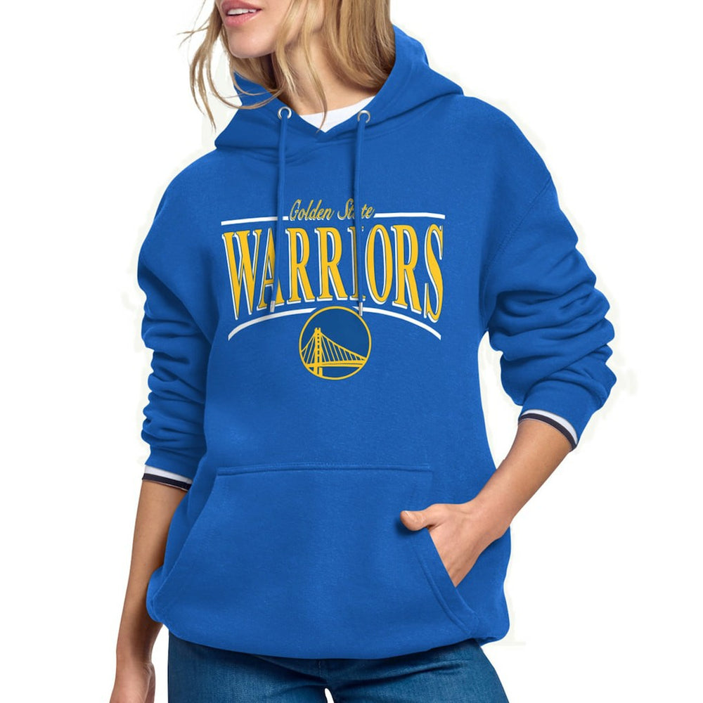 Golden State Warriors Starter Women's Arch Stripe Fleece Hoodie Royal - NBA