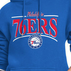 Philadelphia 76ers Starter Women's Arch Stripe Fleece Hoodie Royal - NBA
