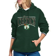 Boston Celtics Starter Women's Arch Stripe Fleece Hoodie Kelly Green - NBA