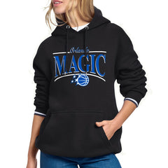 Orlando Magic Starter Women's Arch Stripe Fleece Hoodie Black - NBA