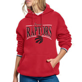 Toronto Raptors Starter Women's Arch Stripe Fleece Hoodie Red - NBA
