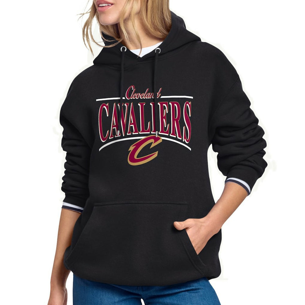 Cleveland Cavaliers Starter Women's Arch Stripe Fleece Hoodie Black - NBA