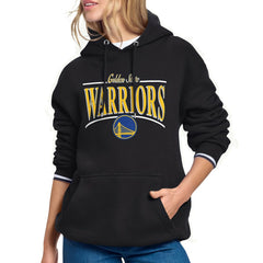 Golden State Warriors Starter Women's Arch Stripe Fleece Hoodie Black - NBA