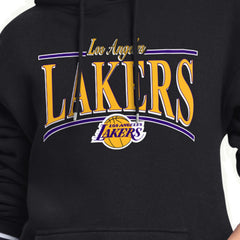 Los Angeles Lakers Starter Women's Arch Stripe Fleece Hoodie Black - NBA