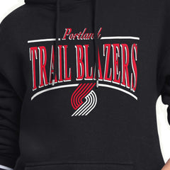 Portland Trail Blazers Starter Women's Arch Stripe Fleece Hoodie Black - NBA