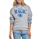 Orlando Magic Starter Women's Arch Stripe Fleece Crewneck Sweatshirt Gray - NBA