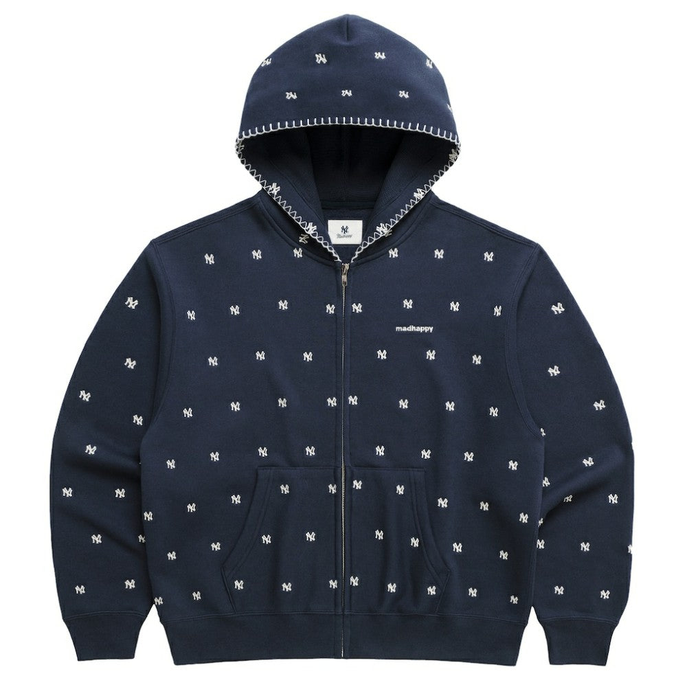 New York Yankees Madhappy Unisex All Over Fleece Full-Zip Hoodie - MLB