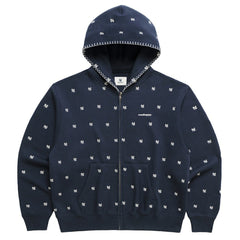 New York Yankees Madhappy Unisex All Over Fleece Full-Zip Hoodie - MLB