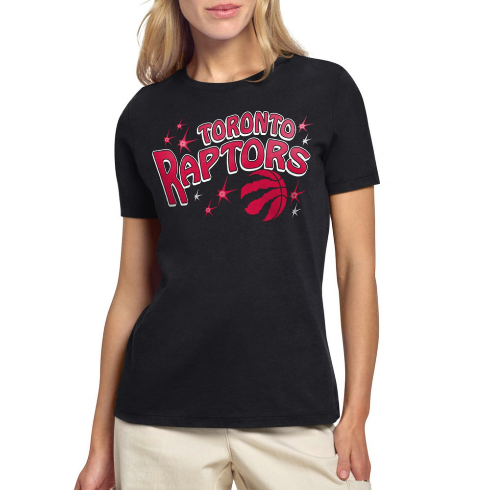Toronto Raptors Starter Women's Fireworks T-Shirt Black - NBA