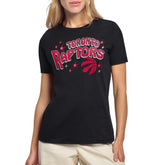 Toronto Raptors Starter Women's Fireworks T-Shirt Black - NBA